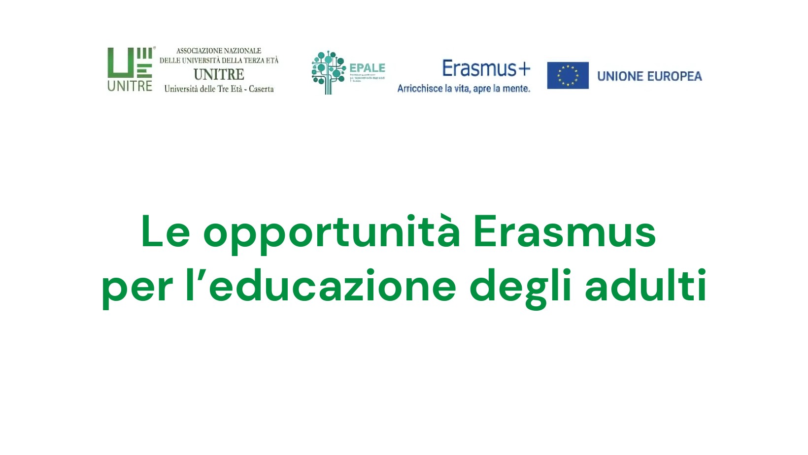 Le opportunità Erasmus per l’educazione degli adulti